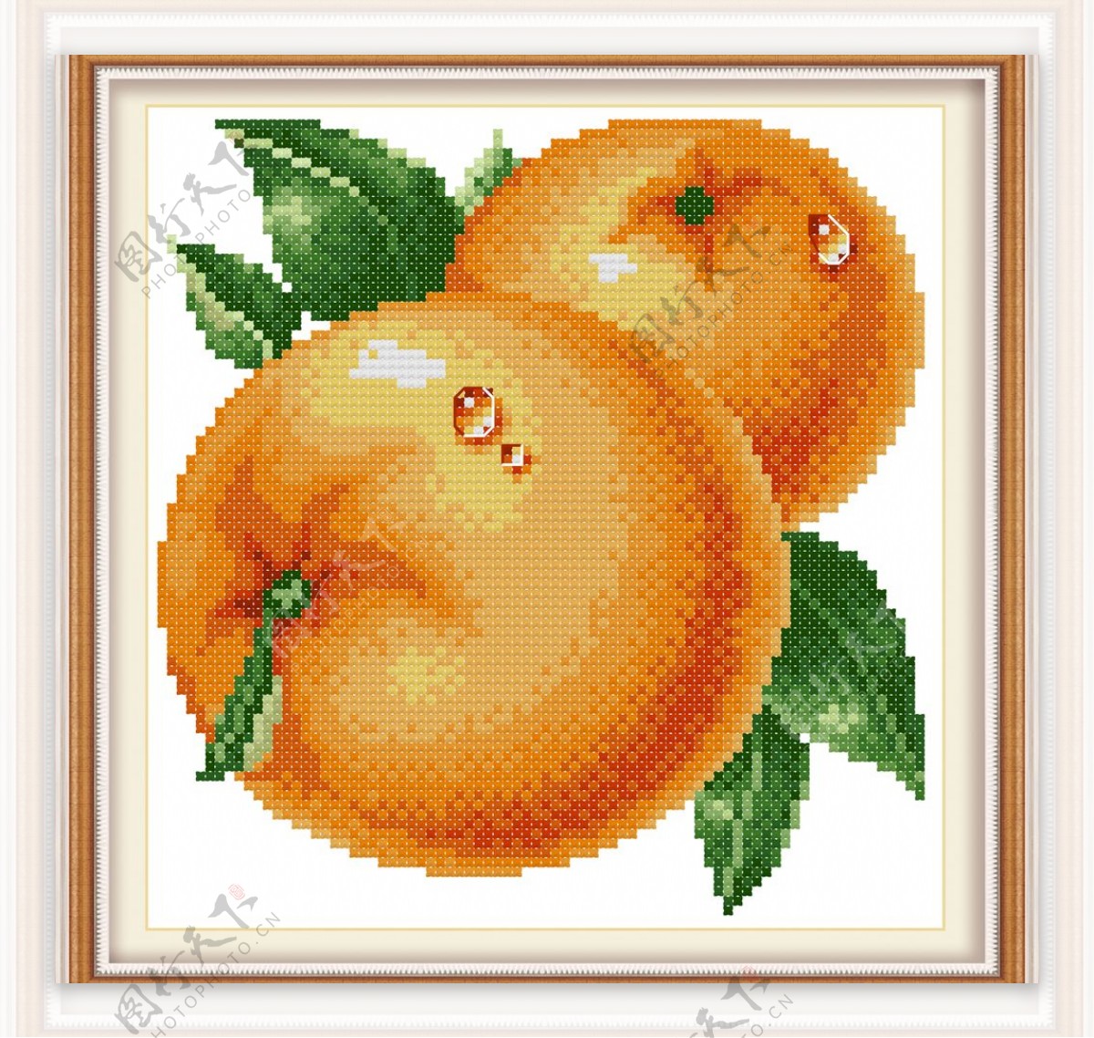 水滴橙子图片