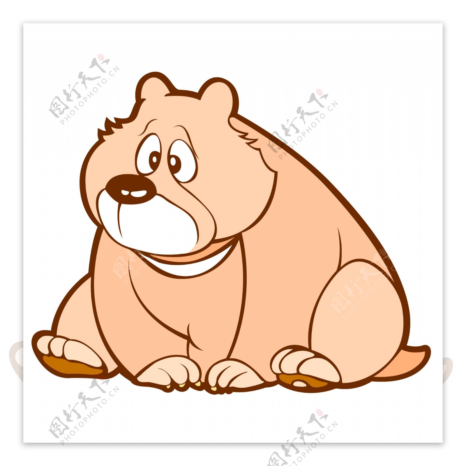 印花矢量图可爱卡通童装卡通动物小熊免费素材