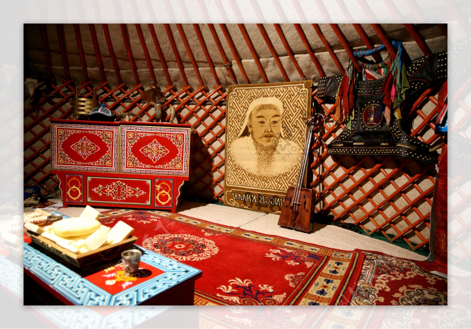 蒙古包内部图片
