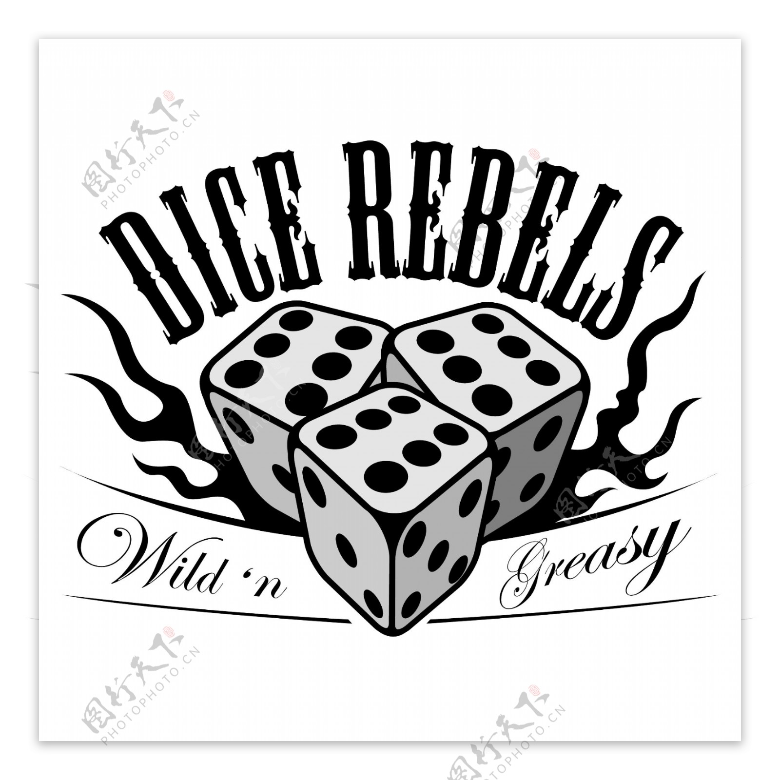 DICEREBELSlogo设计欣赏DICEREBELS音乐相关LOGO下载标志设计欣赏