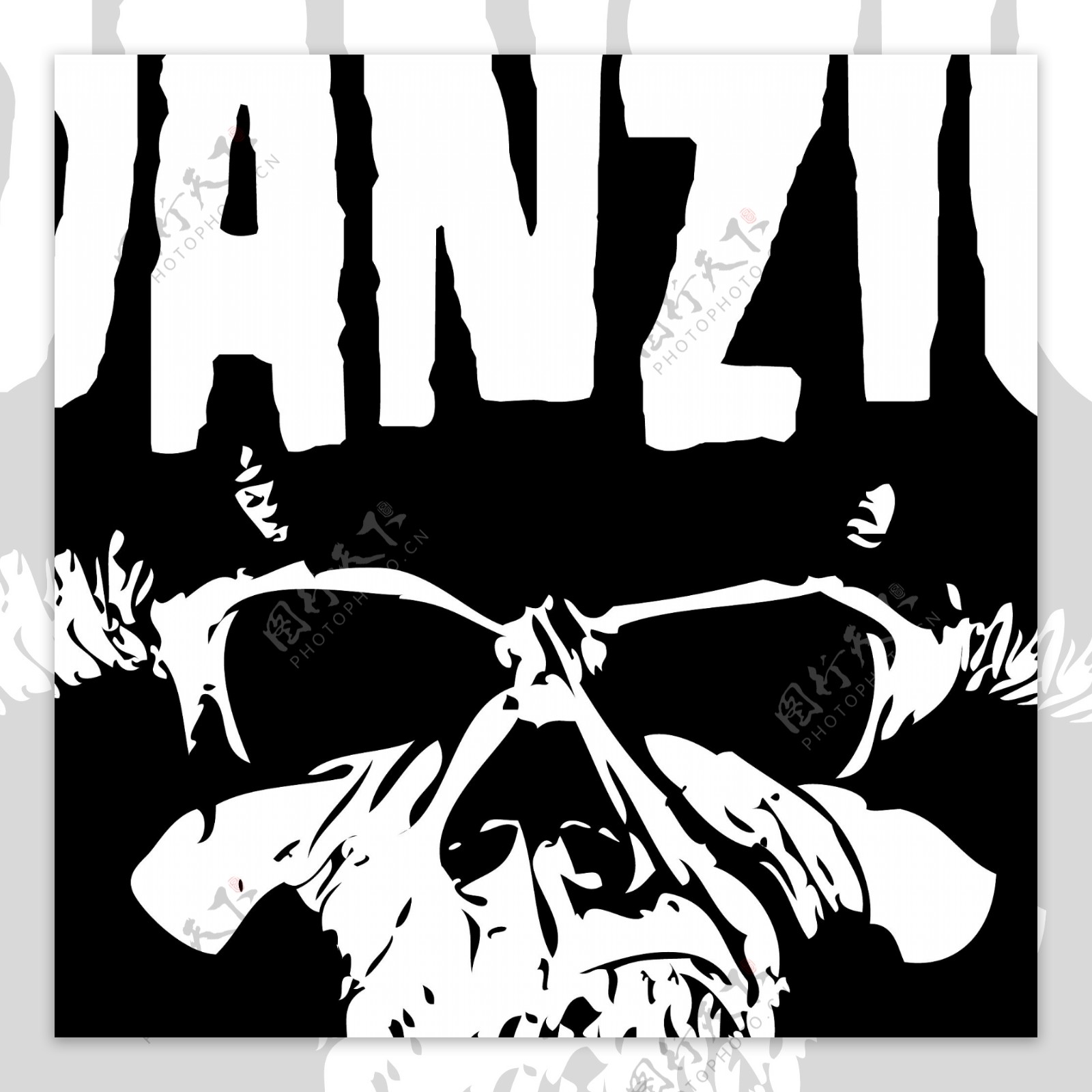 DanzigSkulllogo设计欣赏DanzigSkull音乐相关LOGO下载标志设计欣赏