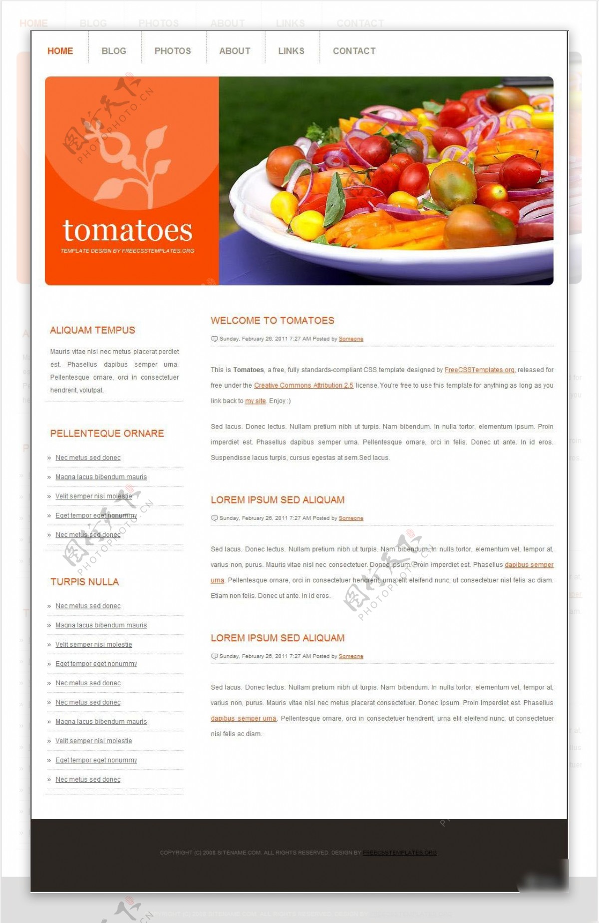 餐饮宣传网页设计