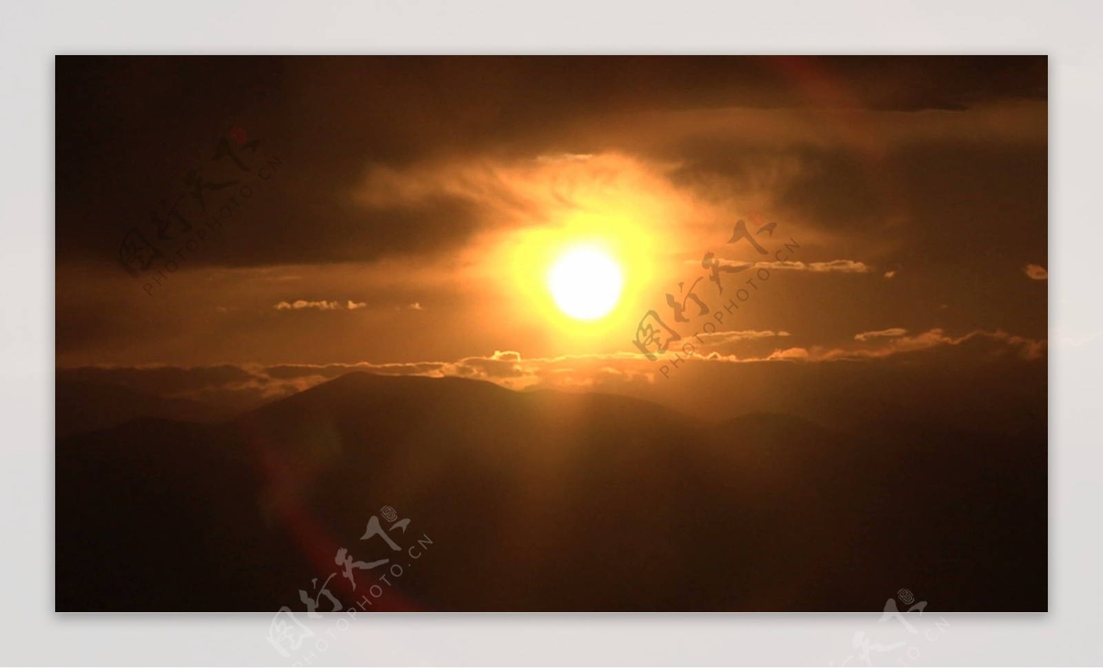 太阳落在美丽的天空云股票视频视频免费下载