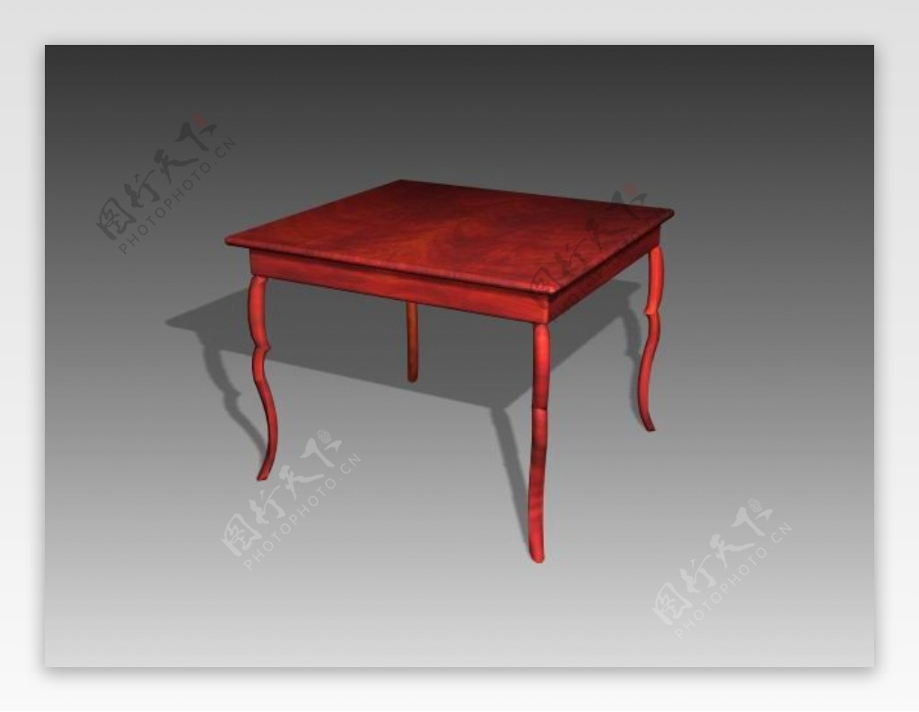 中式桌子3d模型家具效果图34