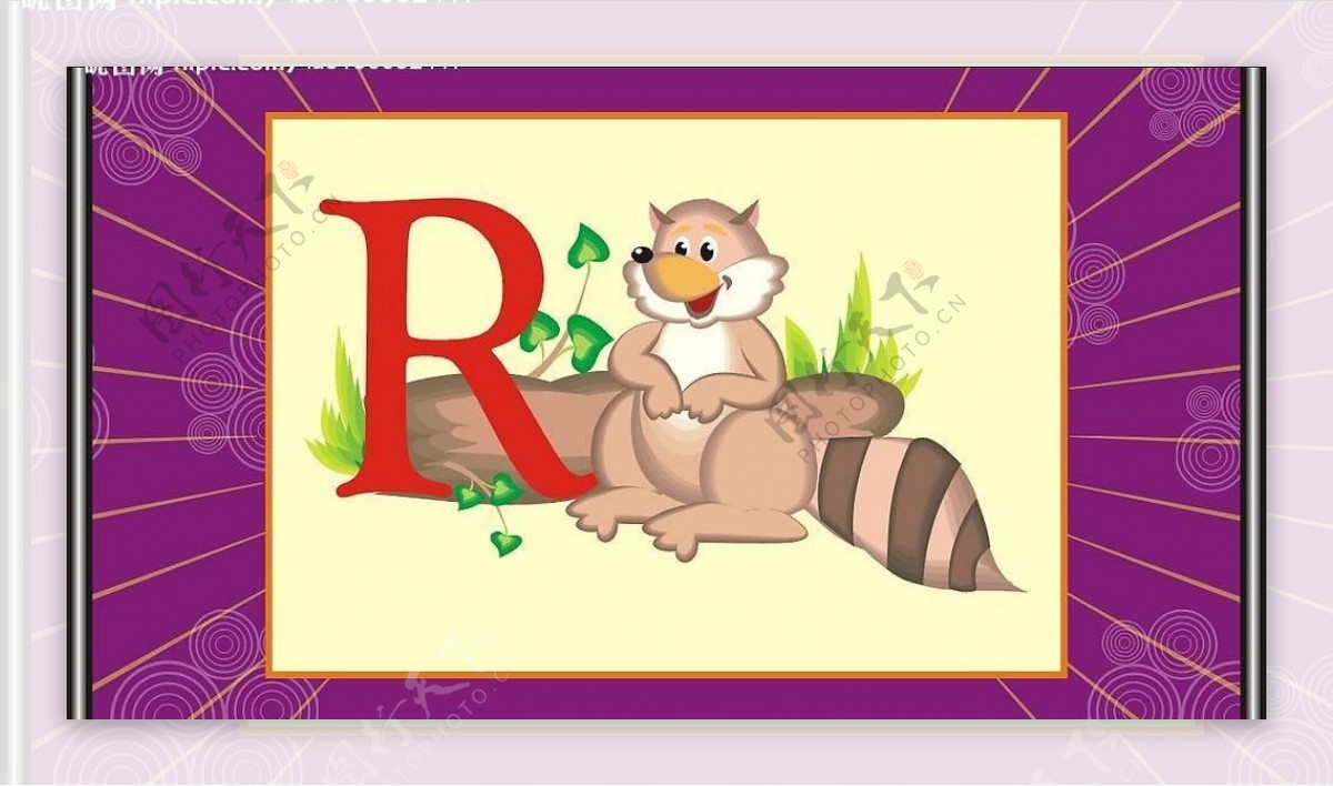 r字母与动物图片