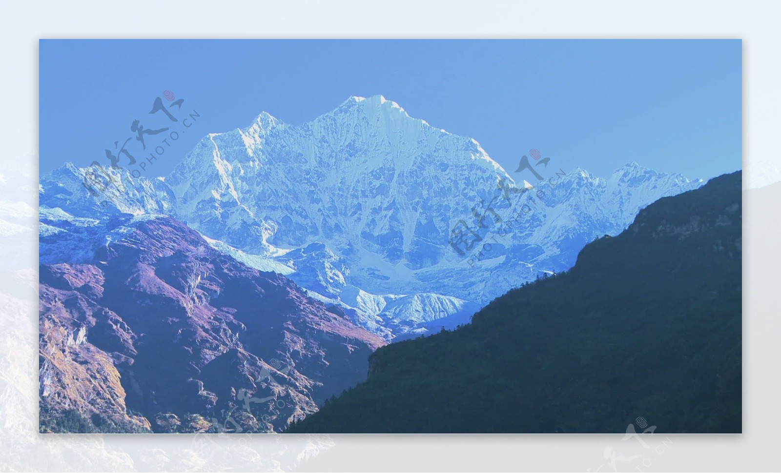 在尼泊尔的喜马拉雅峰2股票的录像