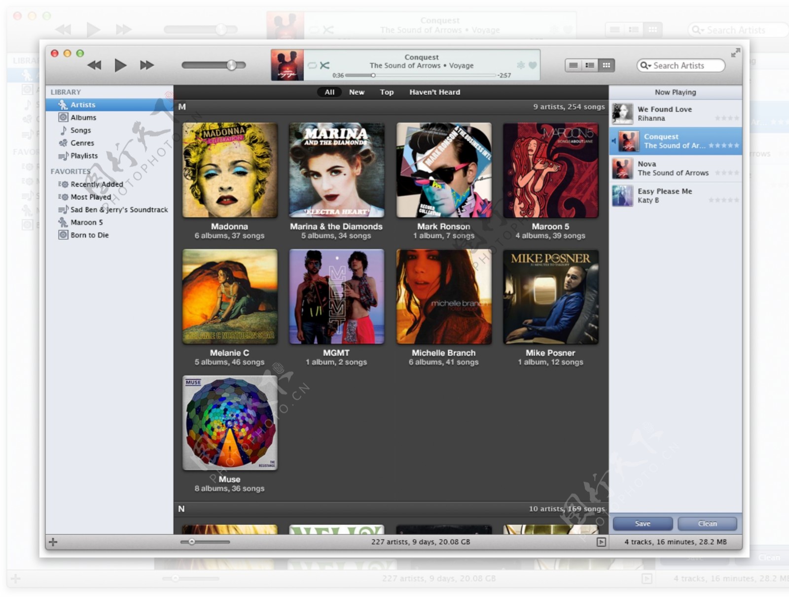iTunesUI界面设计PSD素材
