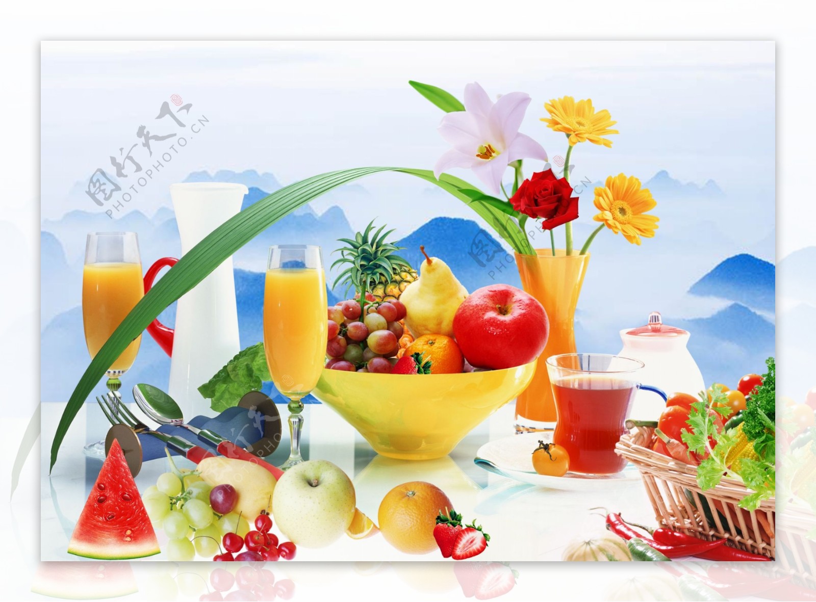 水果与蔬菜广告设计素材图片