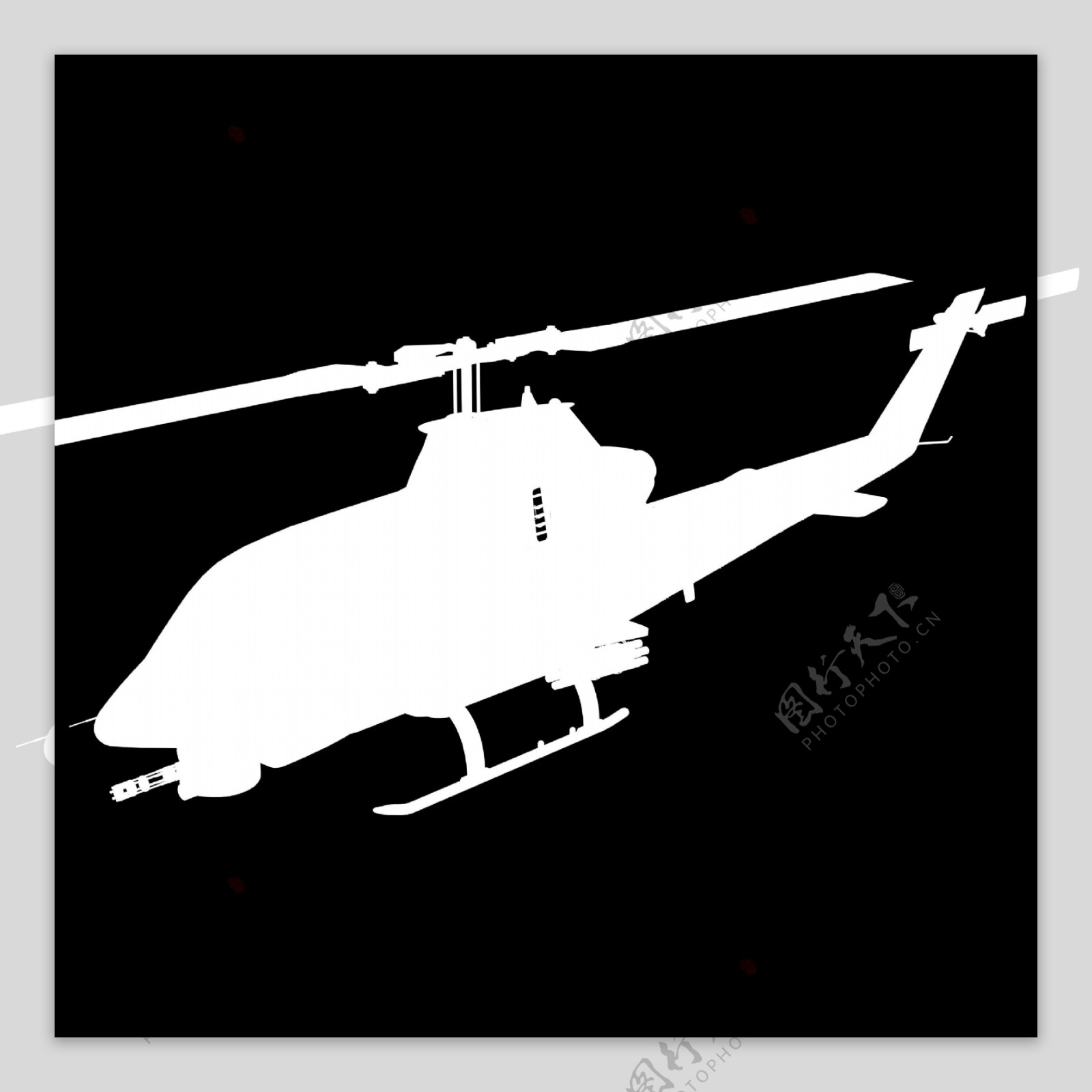 直升飞机3d素材图片