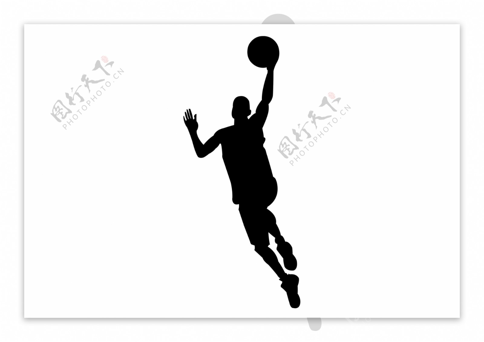 篮球运动剪影图片