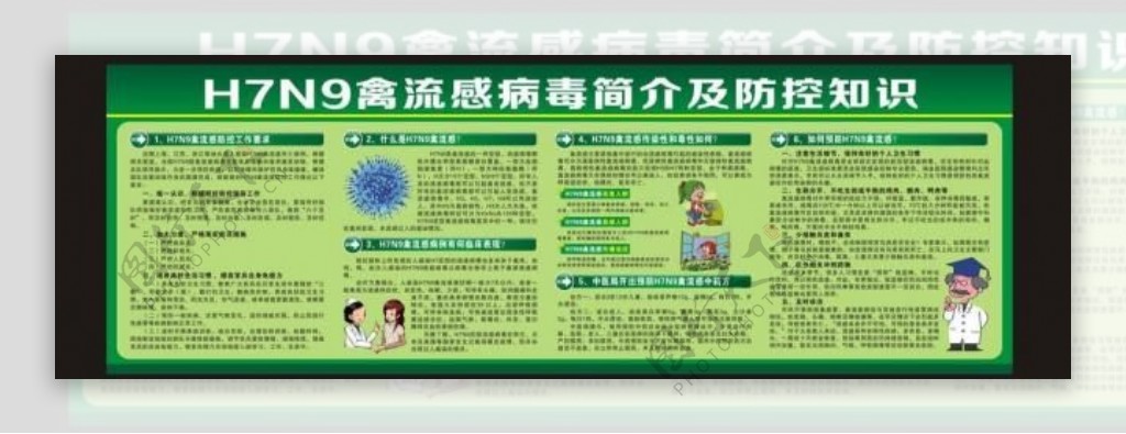 h7n9禽流感宣传栏图片