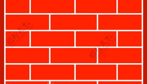 计算机网络防火墙的红色矢量图像