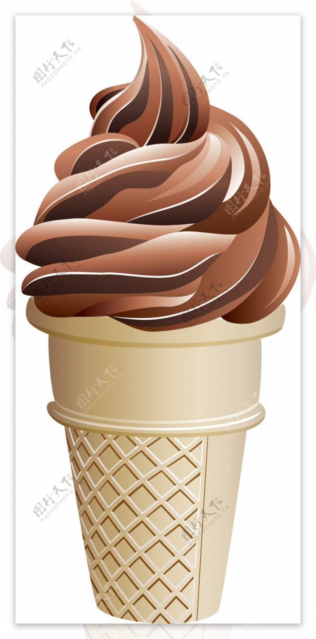 彩色冰淇淋的矢量图形
