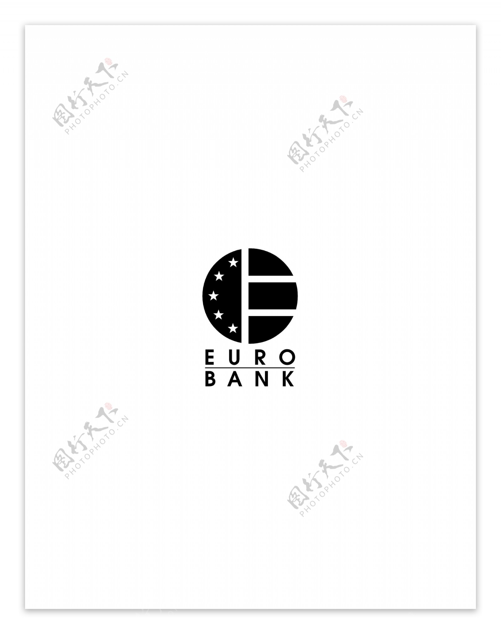 EuroBank1logo设计欣赏EuroBank1金融机构LOGO下载标志设计欣赏
