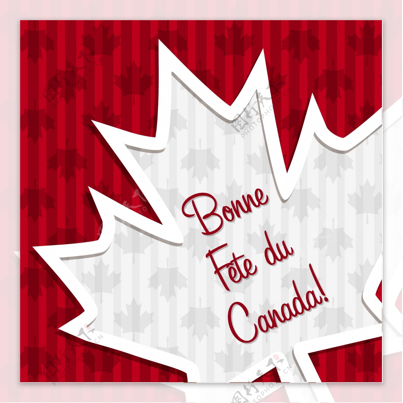 加拿大国庆日快乐标签卡矢量格式