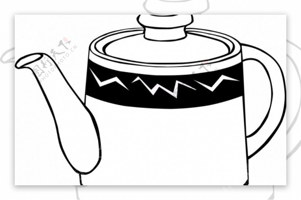 咖啡或茶锅向量