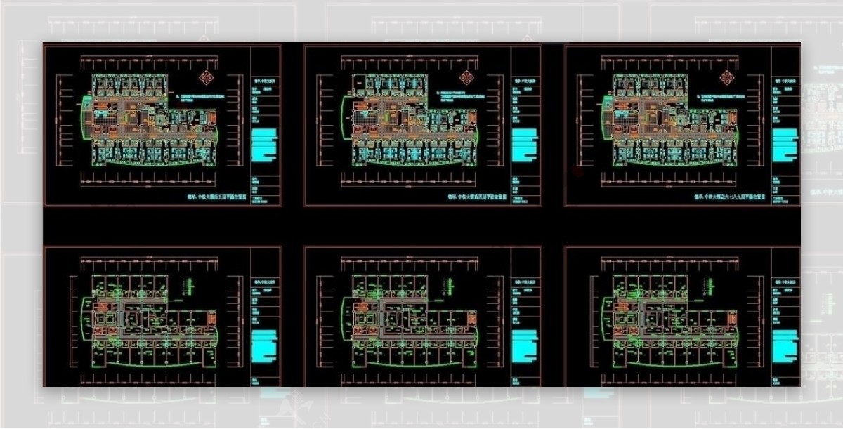 五星级酒店CAD施工图
