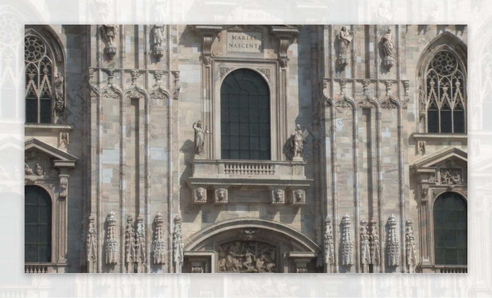 米兰大教堂的缩放倾斜股票视频视频免费下载