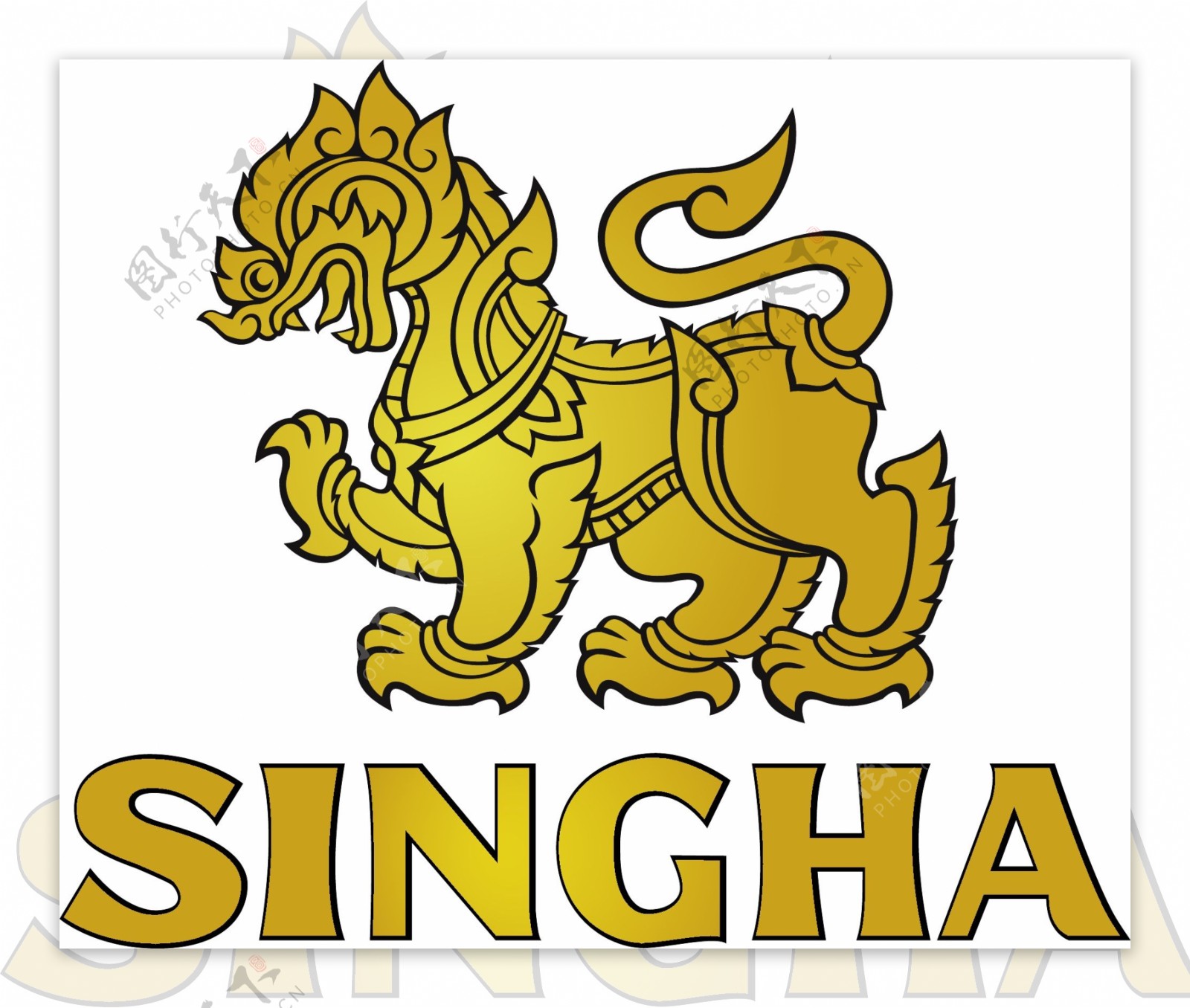 泰国狮牌啤酒logo图片