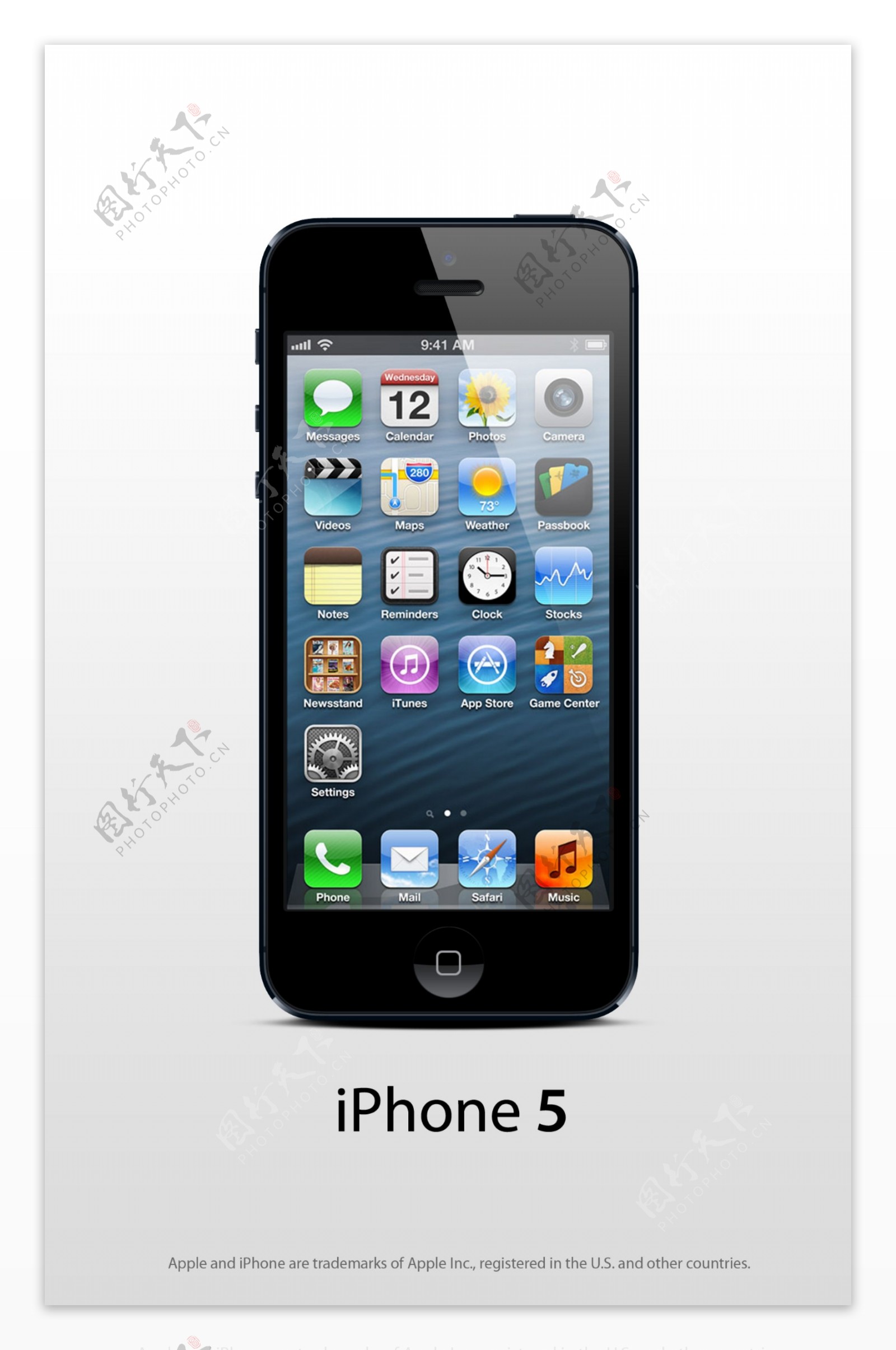 黑苹果iPhone5手机PSD