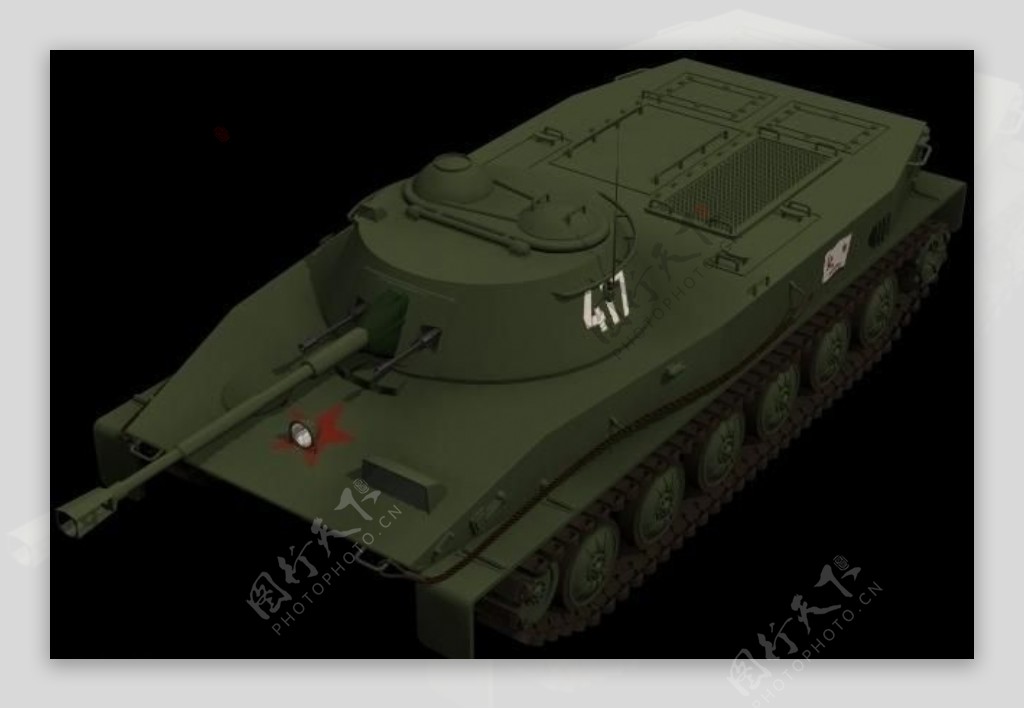 pt76坦克模型图片