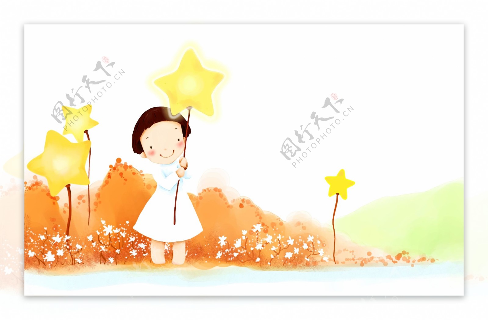 韩国可爱儿童插画4图片
