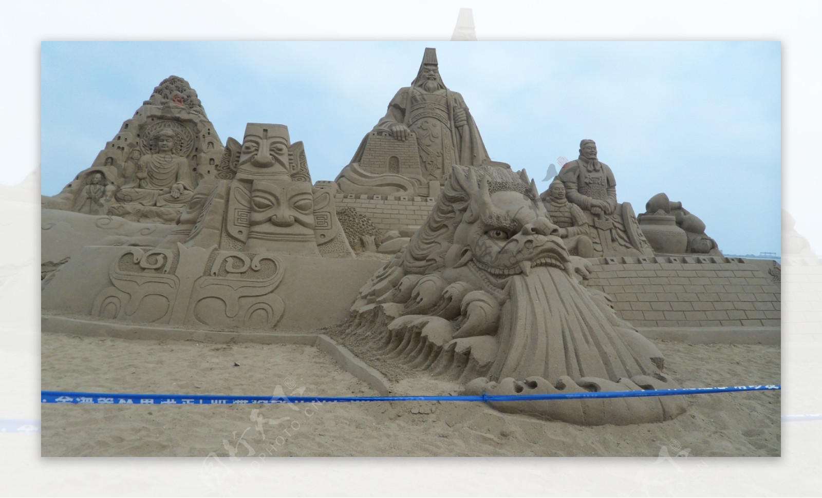 沙雕节艺术节海滩图片