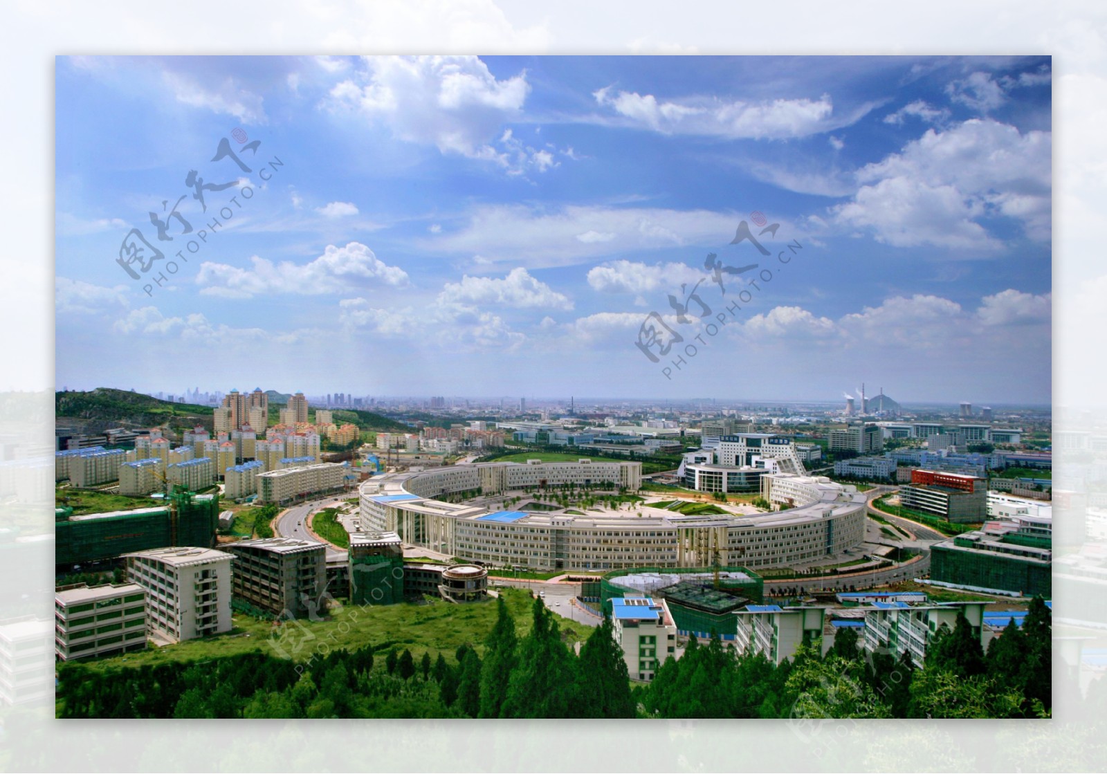 济南高新区鸟瞰图图片