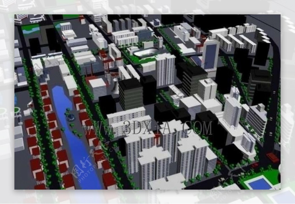 城市3d模型图片