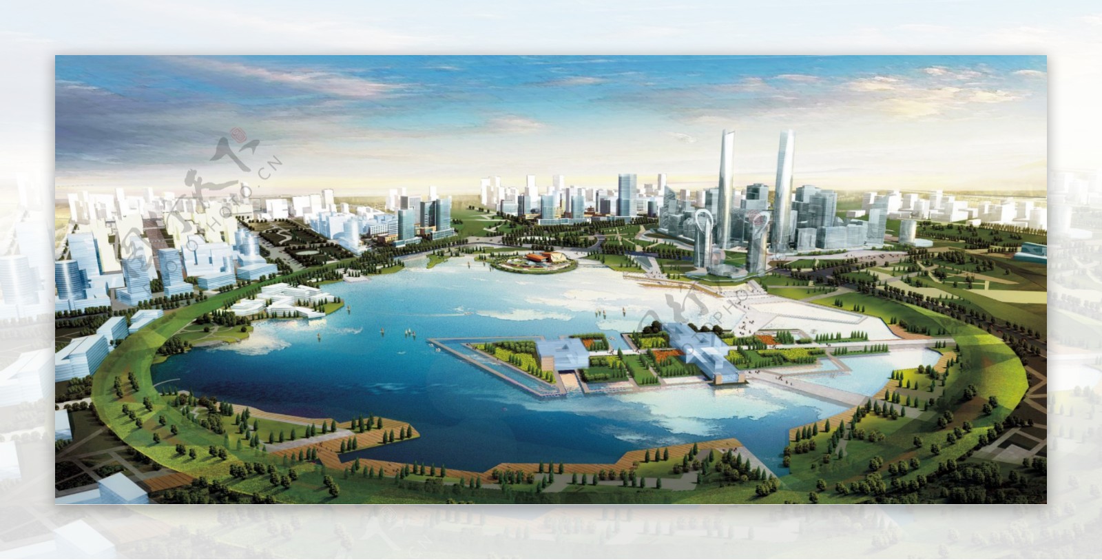 哈南工业新城鸟瞰图图片