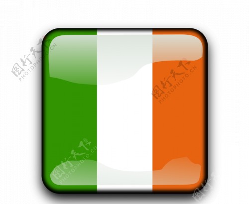 爱尔兰国旗按钮