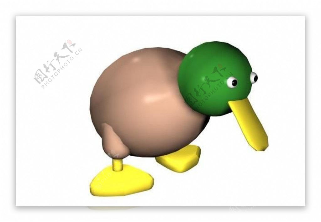 鸭子模型图片