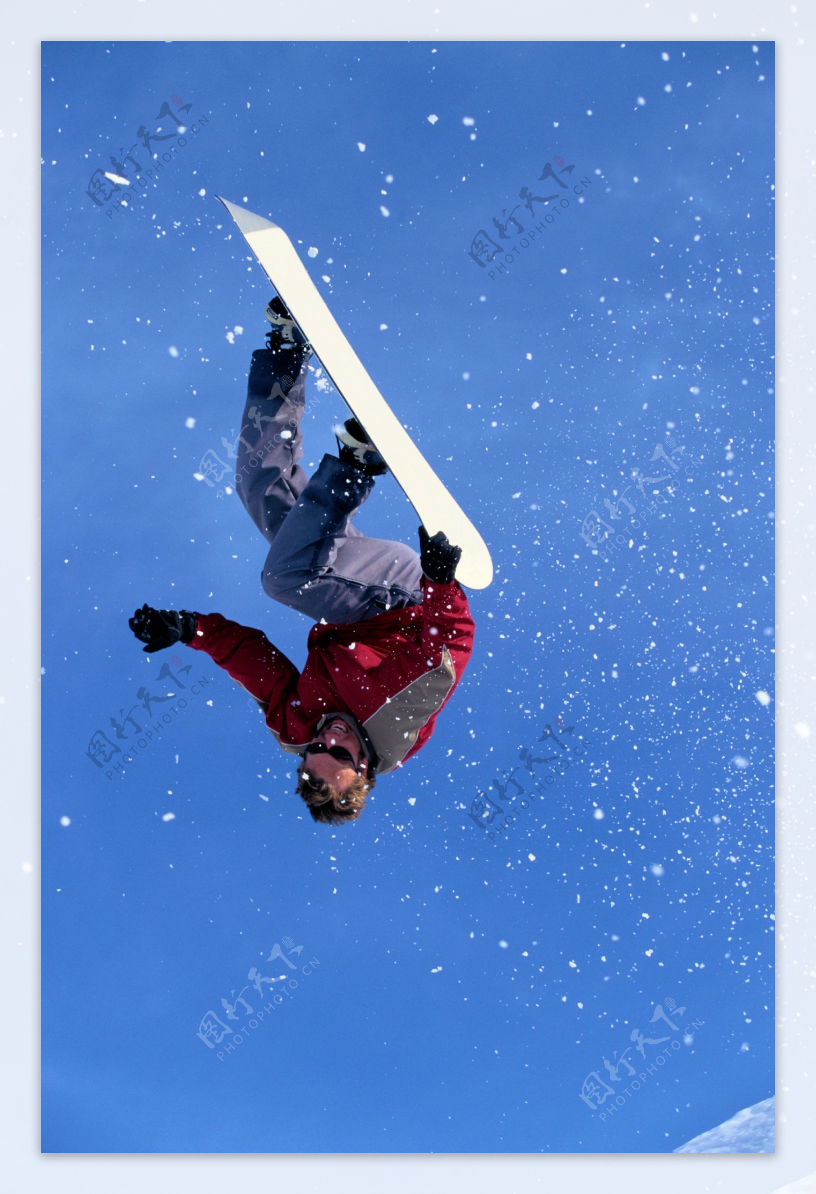 雪山滑雪风景运动极限运动雪峰寒冷运动员