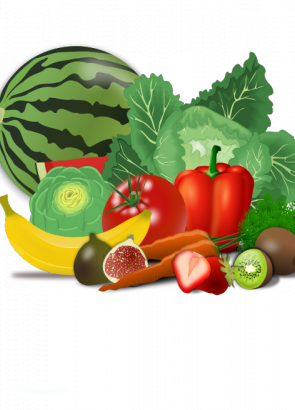 水果和蔬菜的矢量图像