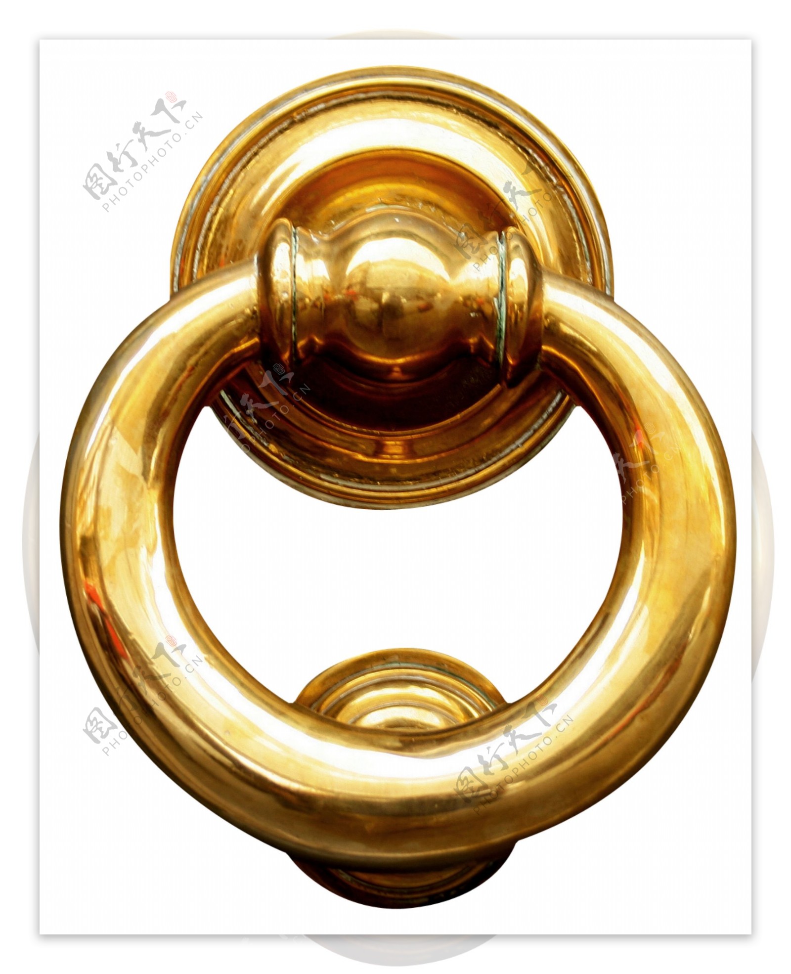 品质金色欧式门环图片