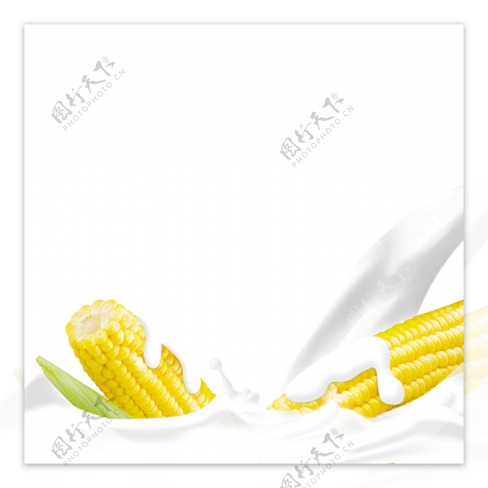 玉米牛奶图片