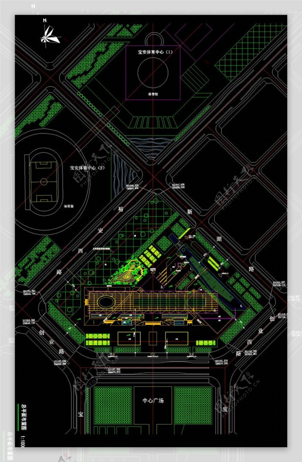 圳市宝安行政楼CAD图纸
