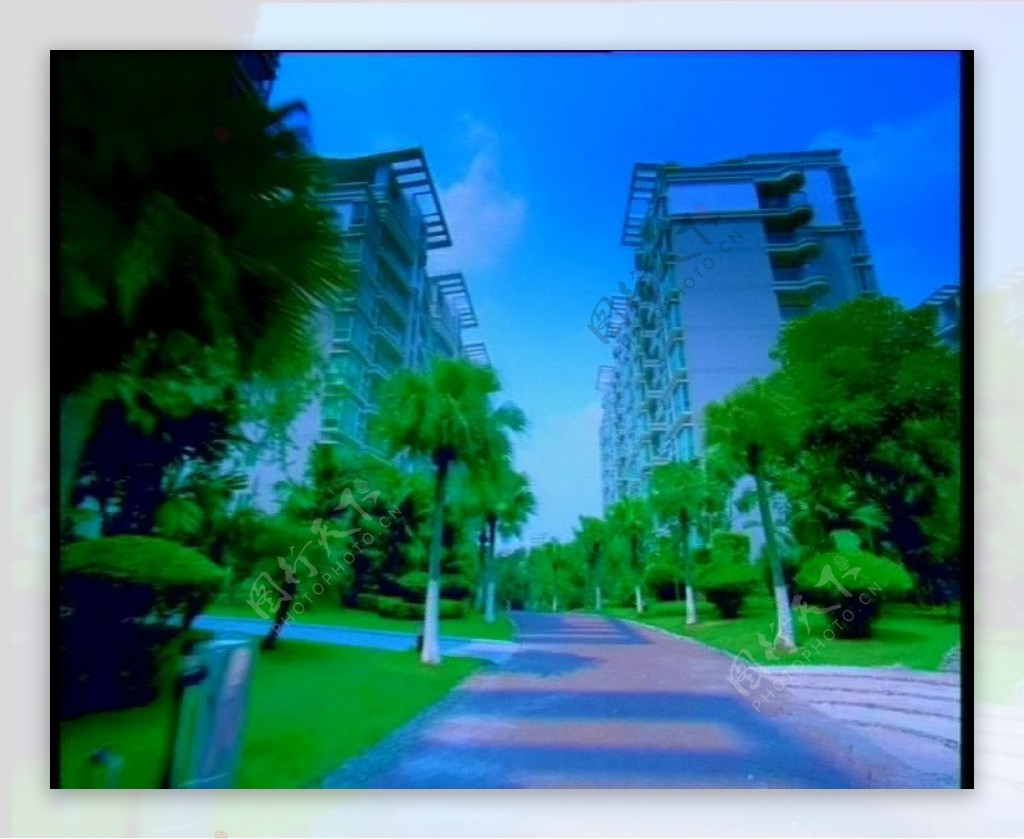 城市马路实拍场景素材视频素材