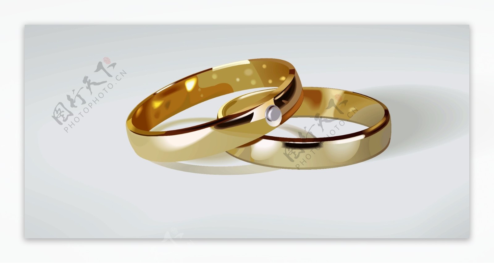 结婚戒指矢量素材1