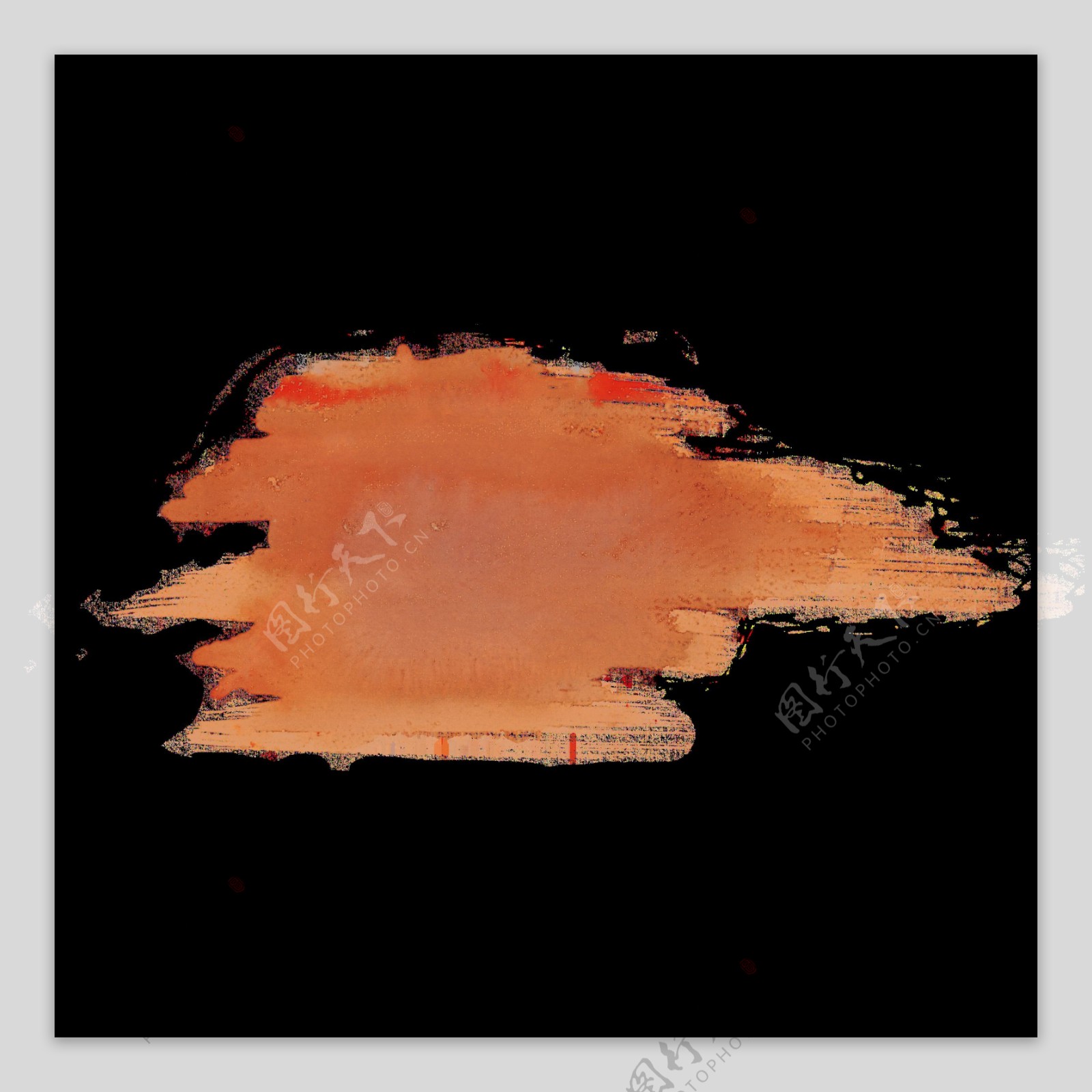 橘红色颜料AE源文件模板