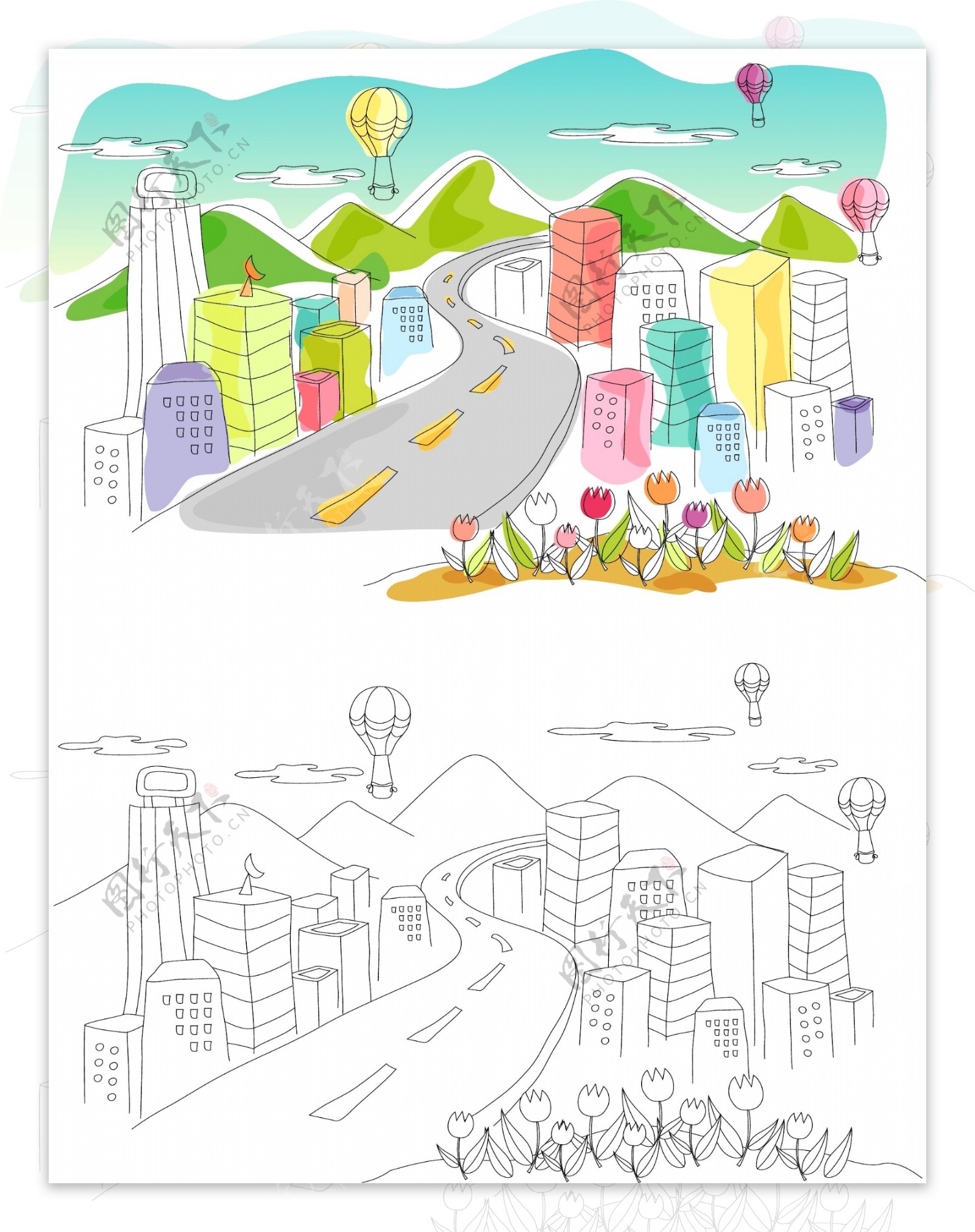 手绘城市系列 之 日本|插画|商业插画|heidiinn - 原创作品 - 站酷 (ZCOOL)