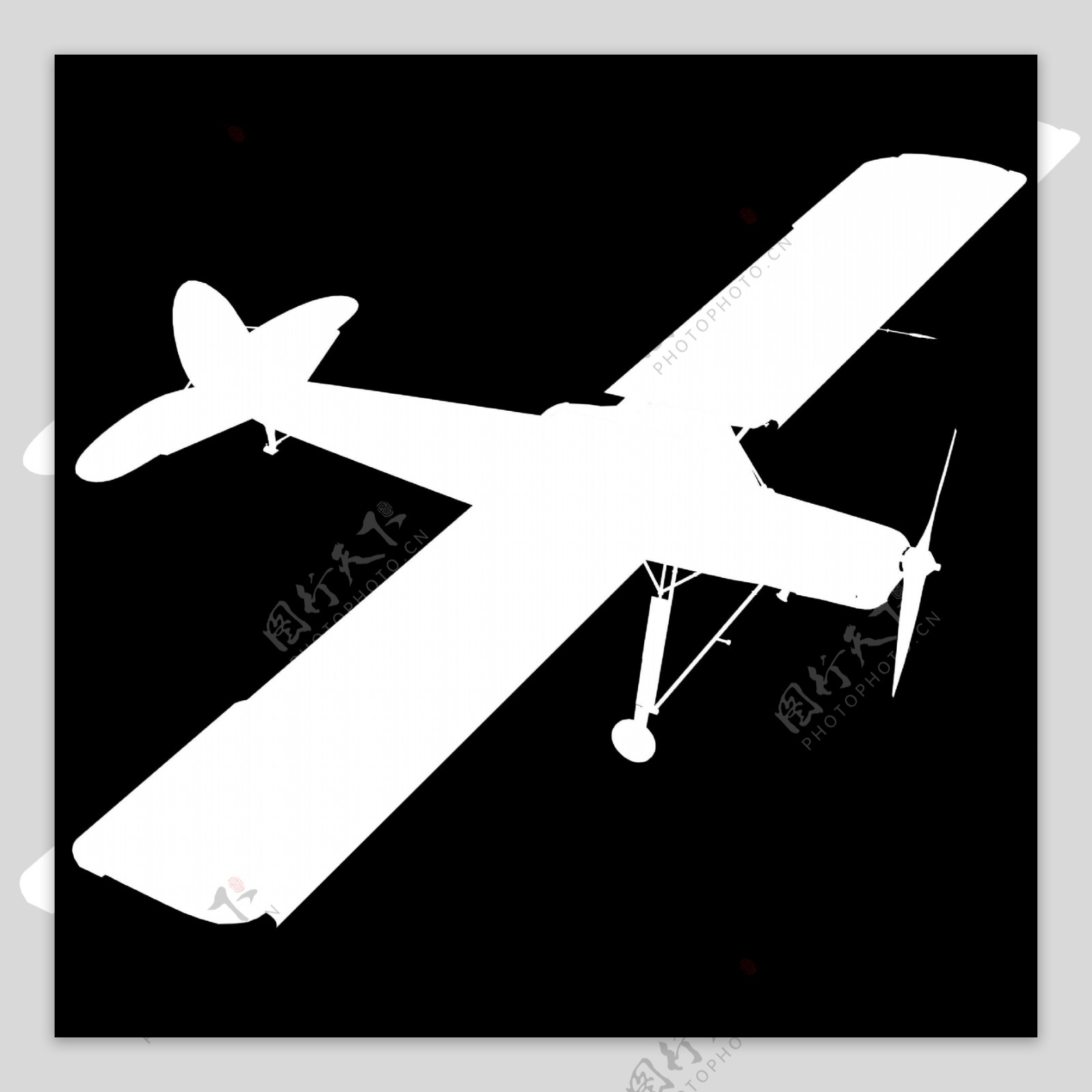 小型飞机3D模型素材5
