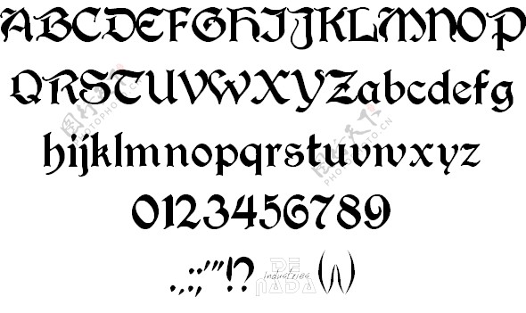 佩里哥特字体