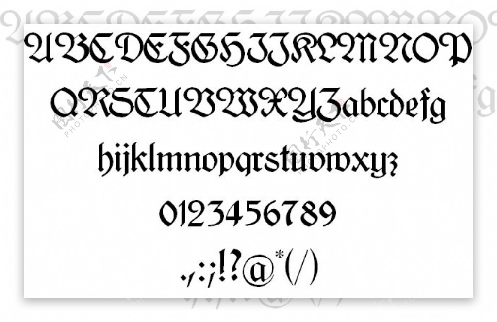 kleukens哥特字体的字体