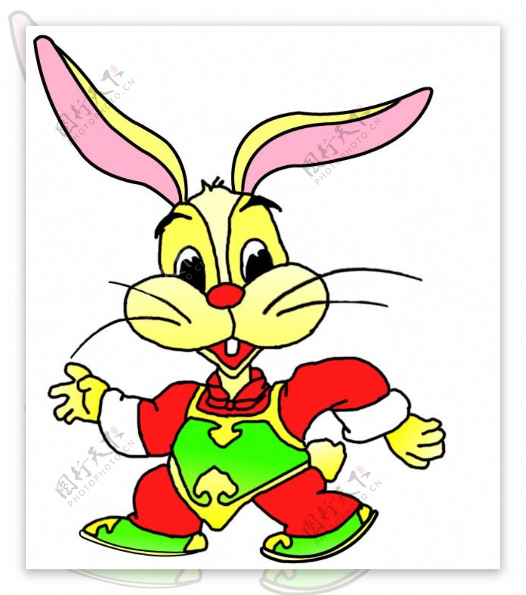 喜庆兔子卡通动物系列