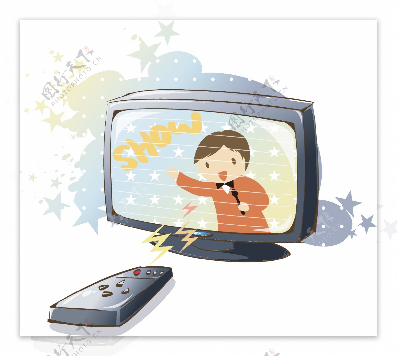 彩色卡通电视机平面广告素材免费下载(图片编号:3948335)-六图网