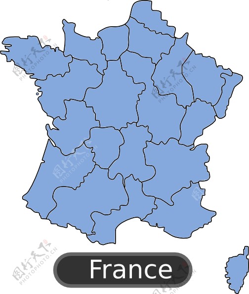 法国地图剪贴画