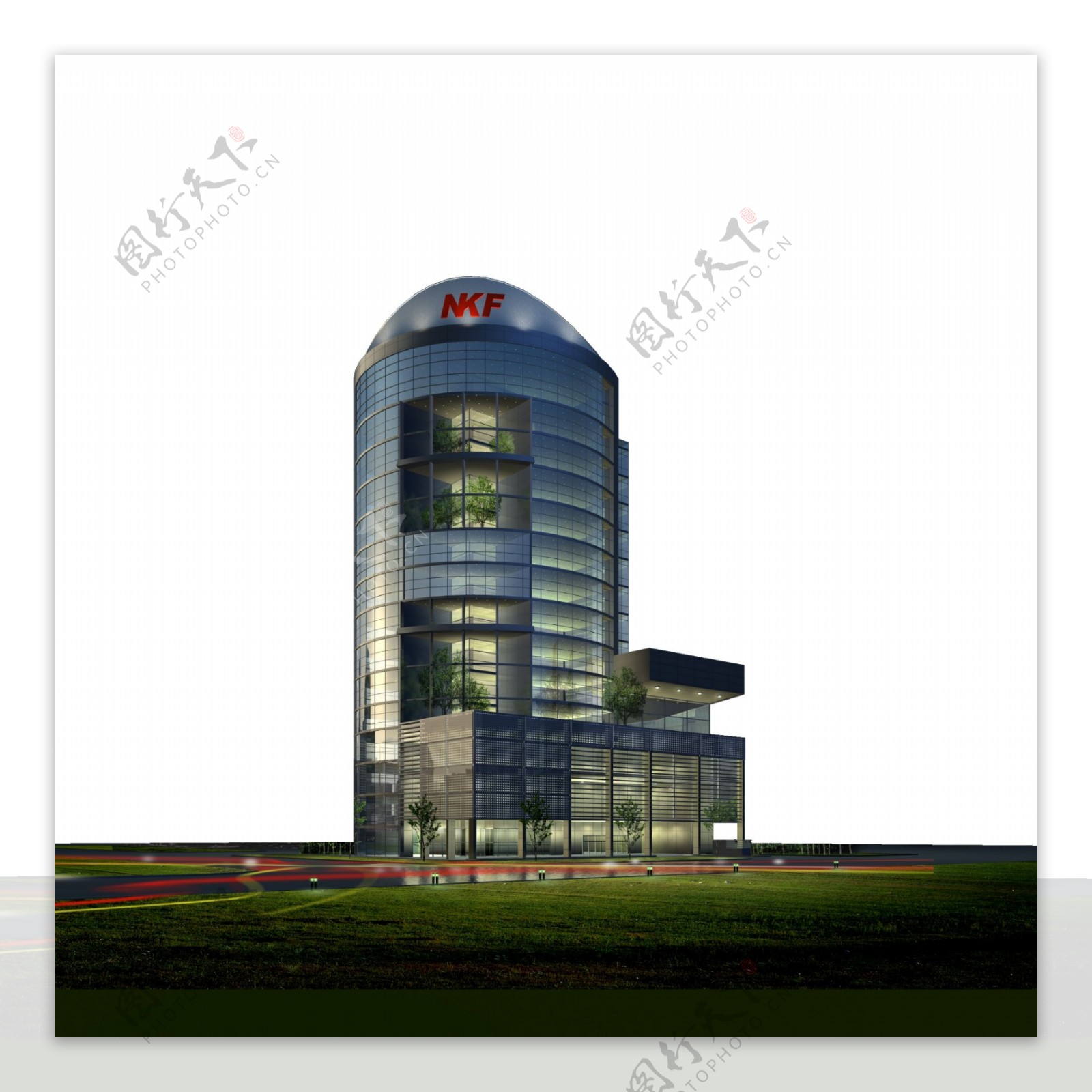 商务中心建筑效果图图片
