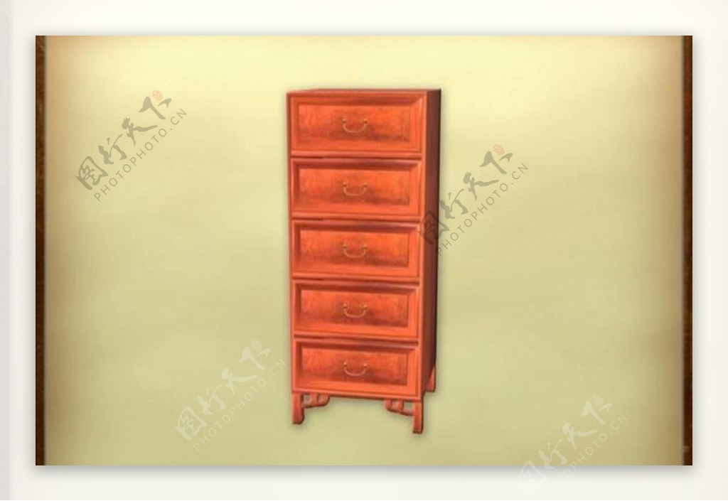 中国古典家具柜子0123D模型