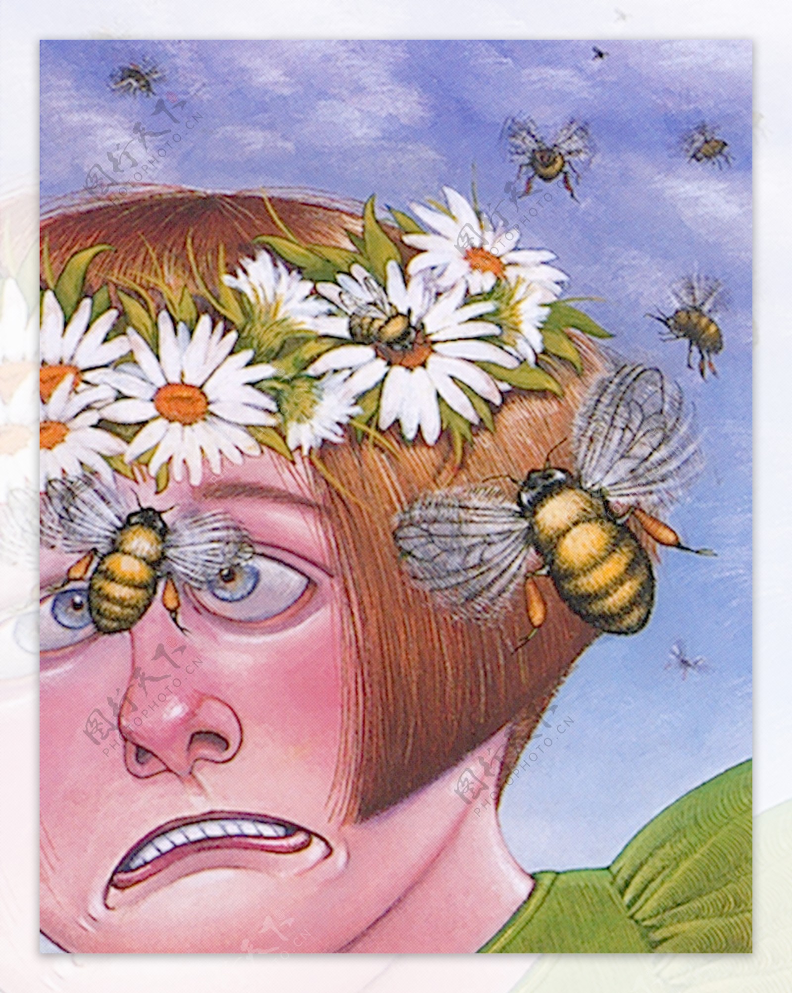 插画蜜蜂图片